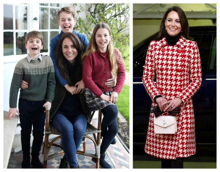 Kate Middleton și copiii prima poză după operație  jpg