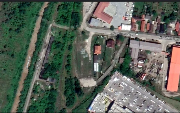 zona in care s-a produs incindentul din hunedoara foto google earth