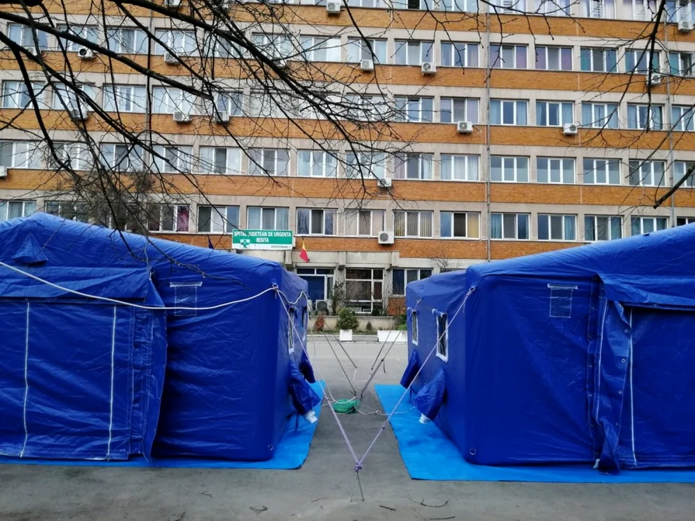 Spitalul din Reşiţa funcţionează la capacitate maximă/ FOTO resita.ro