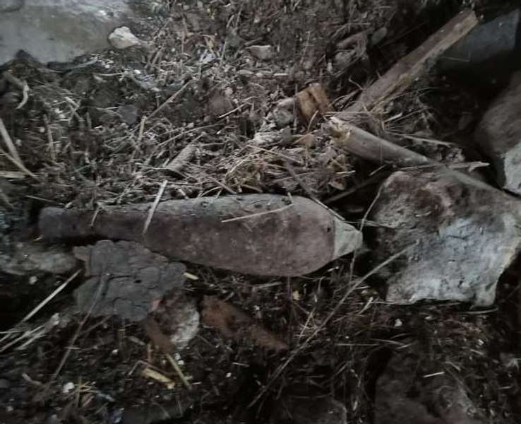 Bombă de aruncător din Al Doilea Război Mondial, găsită într-un grajd din Harghita