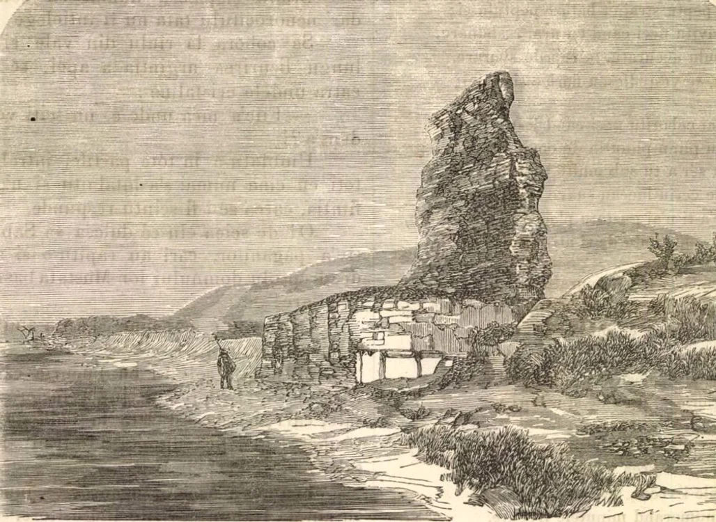 Podul, ruine ilustrate în 1865. revista Familia. 