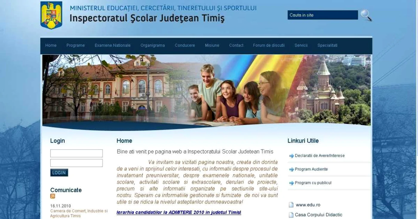 Site-ul ISJ a fost spart de tinerii care acum sunt căutaţi de "Crima Organizată"
