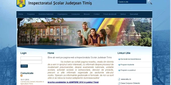 Site-ul ISJ a fost spart de tinerii care acum sunt căutaţi de "Crima Organizată"