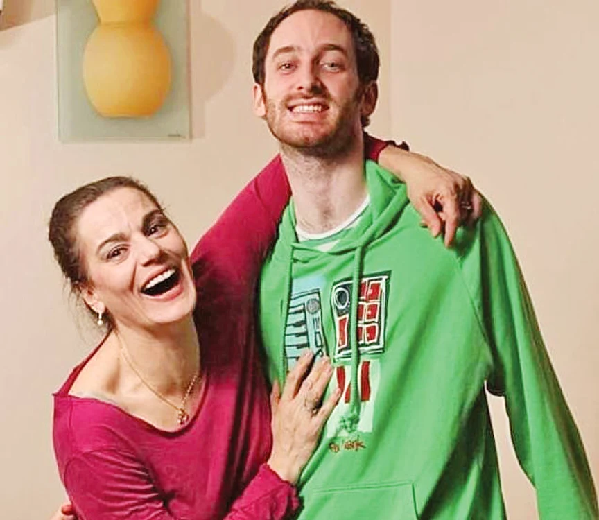 Maia, alături de fiul ei, Tudor, un actor foarte talentat