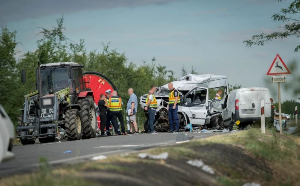 Accident grav în Ungaria FOTO Toth Imre/haon.hu