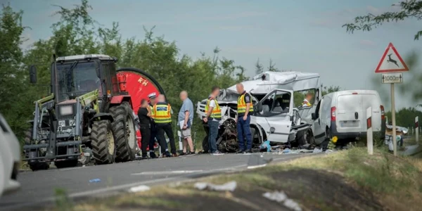 Accident grav în Ungaria FOTO Toth Imre/haon.hu