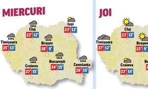 În următoarele două zile se vor semnala ploi torențiale, iar pe arii restrânse se vor înregistra cantităţi de apă semnificative  jpeg