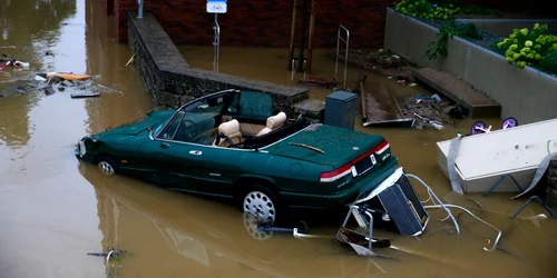 Distrugeri masive în urma ploilor torenţiale în Belgia. FOTO EPA-EFE