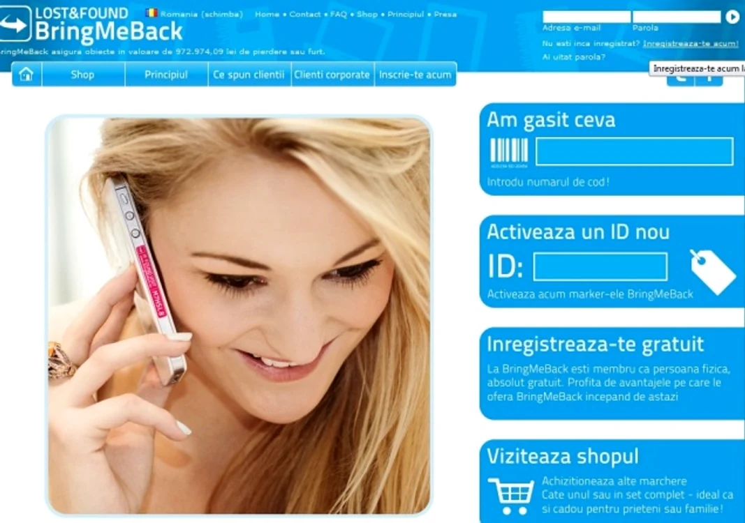 Pentru a proteja obiectele personale trebui să-ţi faci cont pe site