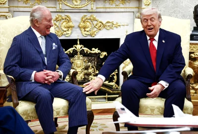 Regele Charles și Donald Trump FOTO AFP