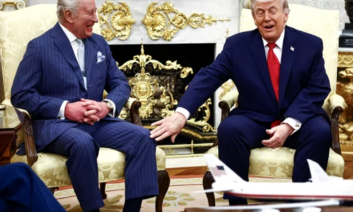Regele Charles și Donald Trump FOTO AFP