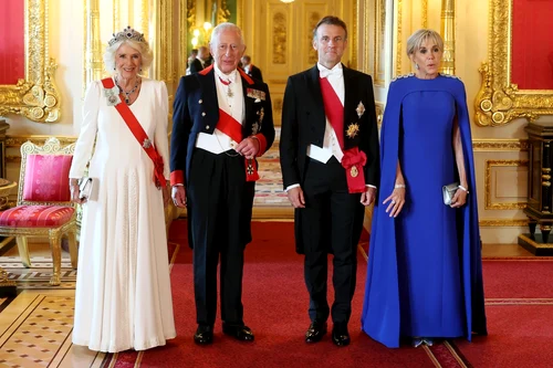 Regina Camilla, Regele Charles, Emmanuel Macron și Brigitte
