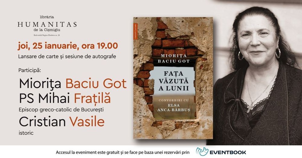 Lansare de carte: Convorbiri cu Elsa Anca-Bărbuș, în „Fața văzută a Lunii”
