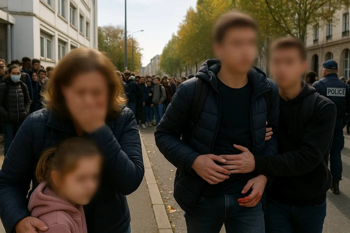 Atacul a avut loc la un liceu din nantes FOTO: X