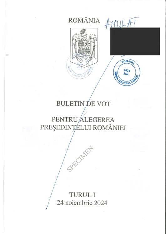 Buletin de vot Foto: BEC