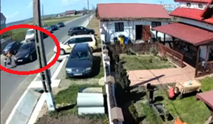 Momentul când a avut loc accidentul FOTO: Captură video