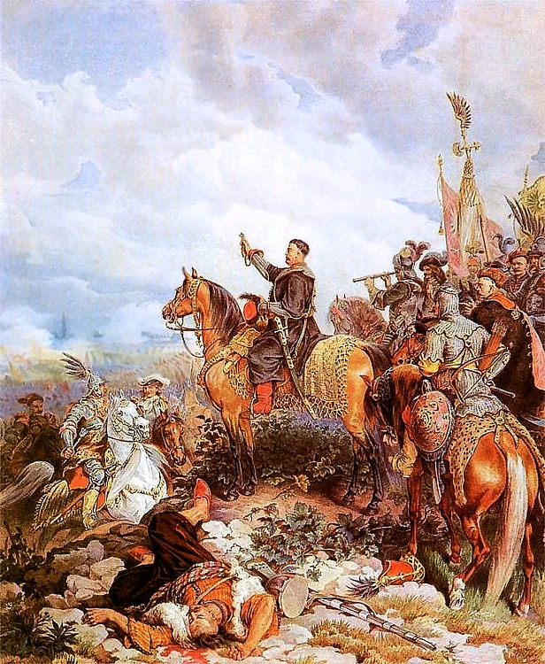 Regele Sobieski își binecuvântează oștenii