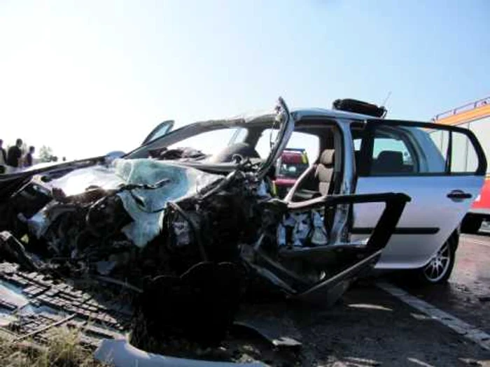 Accidentul a avut loc pe DN1 între Sibiu şi Sebeş