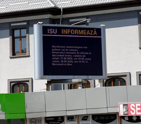 Avertizări transmise de ISU Bucuresti-Ilfov FOTO ISU Bucuresti-Ilfov