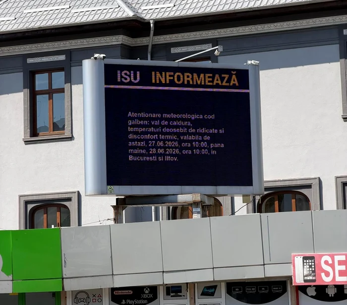 Avertizări transmise de ISU Bucuresti-Ilfov FOTO ISU Bucuresti-Ilfov