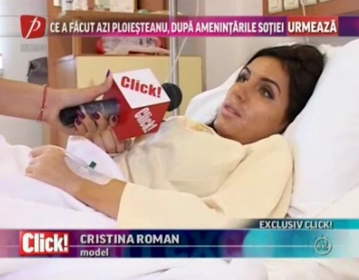 Cristina şi-a verificat deja implanturi când s-a trezit din anestezie