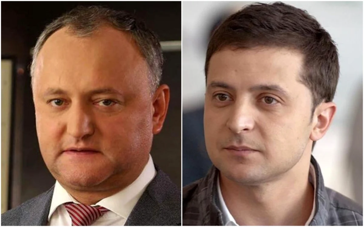 Igor Dodon si Volodimir Zelenski