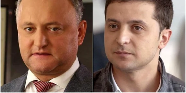 Igor Dodon si Volodimir Zelenski