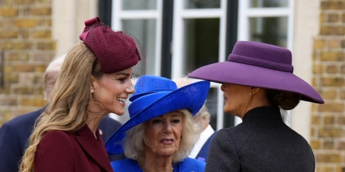 Kate Middleton, Regina Camilla și Melania Trump foto profimedia jpg