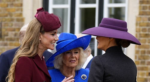 Kate Middleton, Regina Camilla și Melania Trump foto profimedia jpg