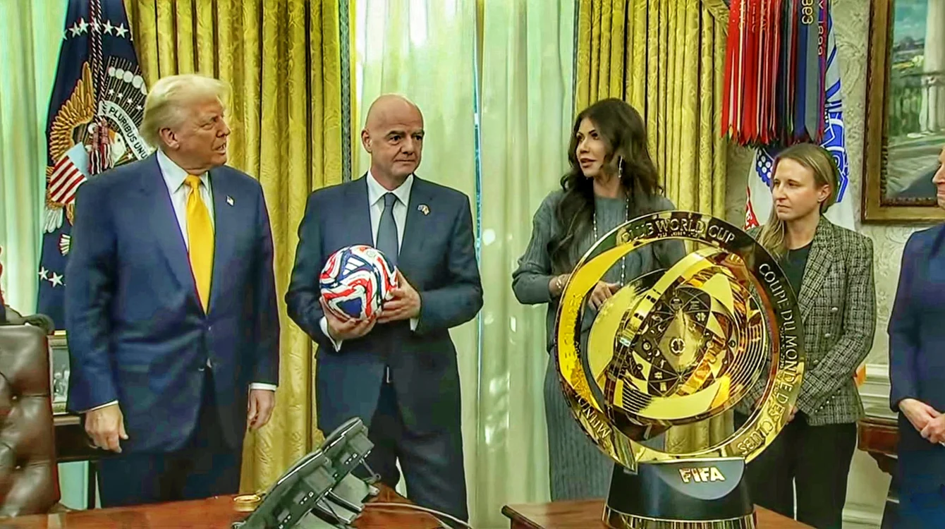 Donald Trump și Președintele FIFA, Gianni Infantino. FOTO: X / Fifa World Cup Stats