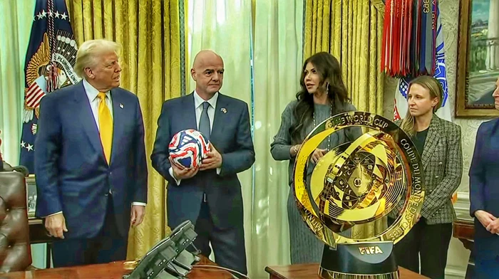 Donald Trump și Președintele FIFA, Gianni Infantino. FOTO: X / Fifa World Cup Stats