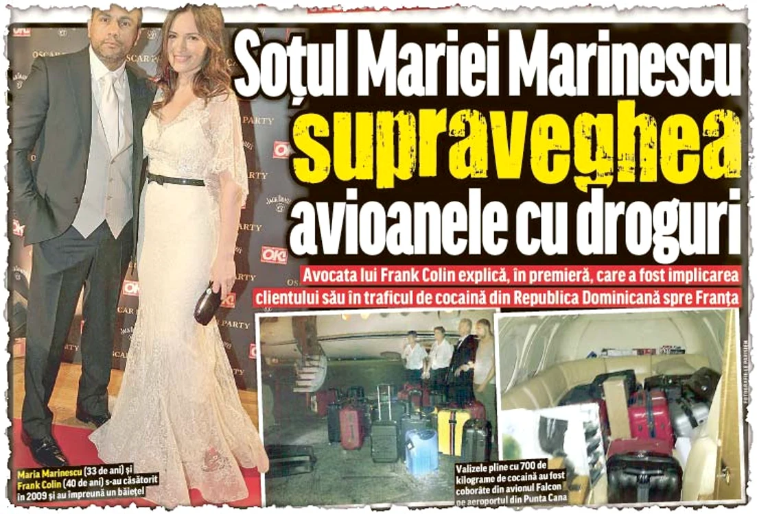 Maria Marinescu (33 de ani) şi Frank Colin (40 de ani) s-au căsătorit în 2009 şi au împreună un băieţel (Foto: click!)