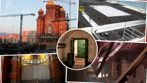 Lucrările de sub Catedrală. foto: Mediafax