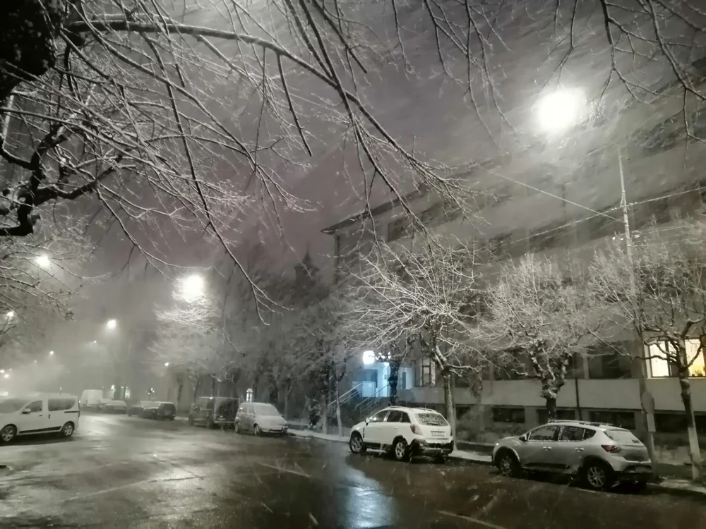 La Focşani a nins de două ori până acum în luna martie FOTO: Ştefan Borcea