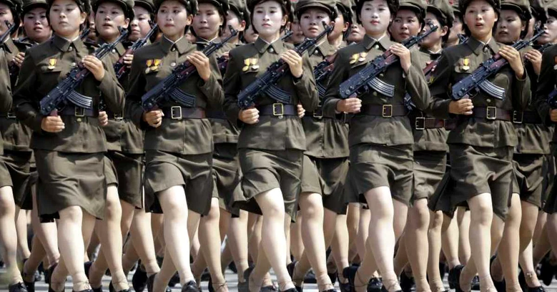 parada femei soldat coreea de nord foto reuters