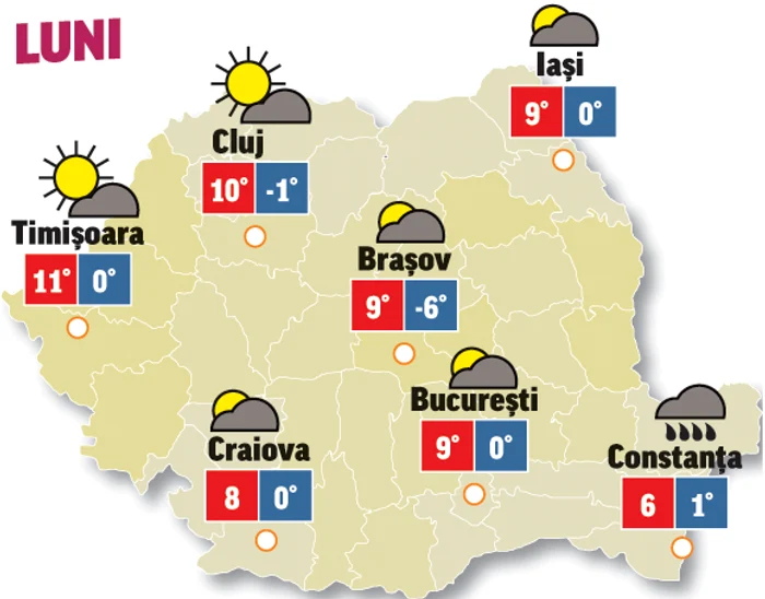 Prognoza meteo 9 martie aduce o ușoară încălzire a vremii