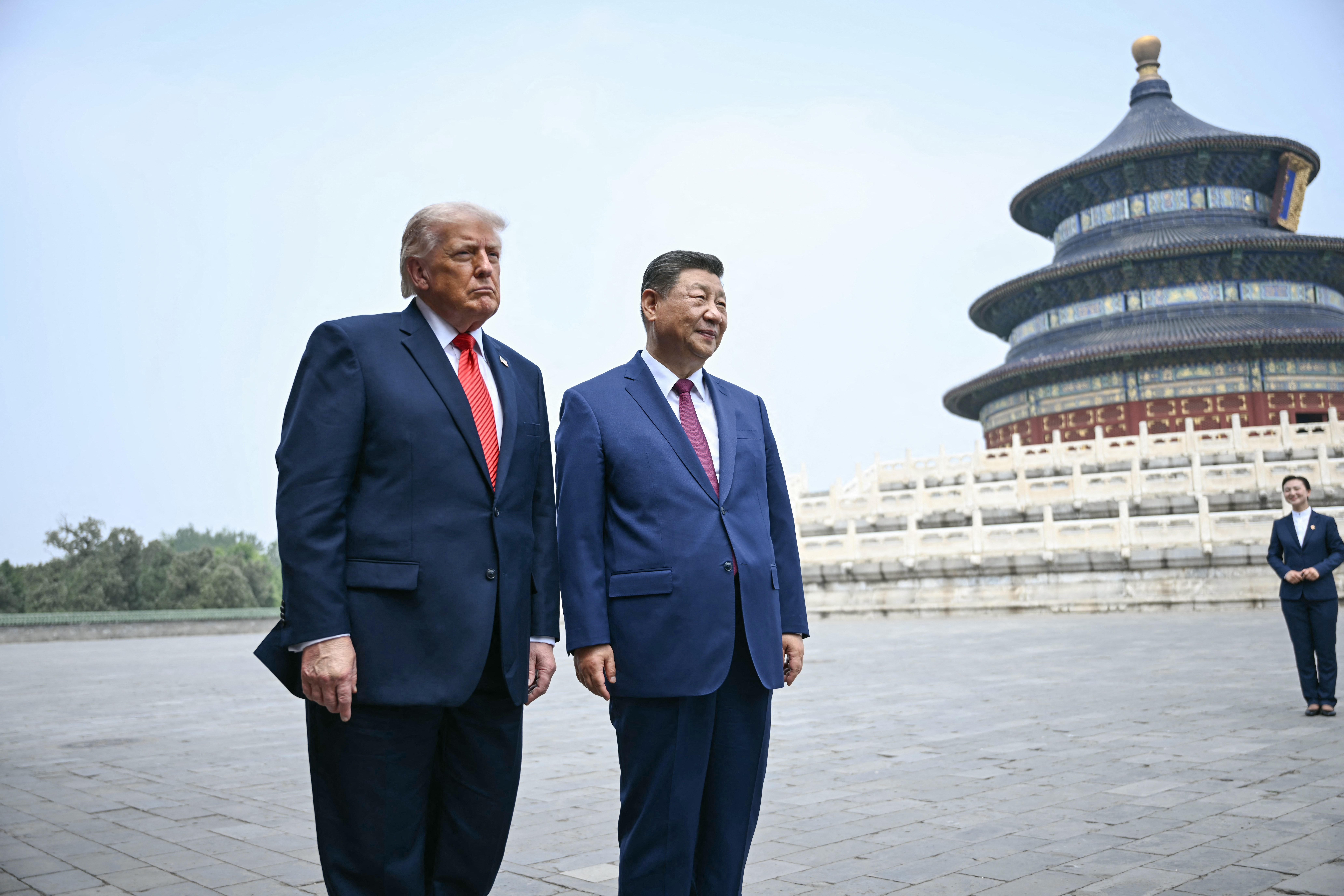 Xi Jinping și Donald Trump la Templul Cerului din Beijing FOTO AFP