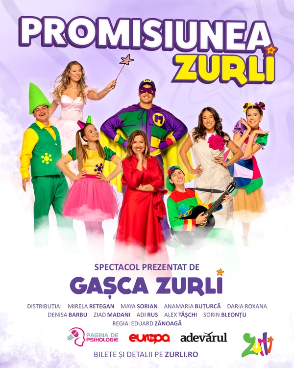 Afișul spectacolului ,,Promisiunea Zurli"