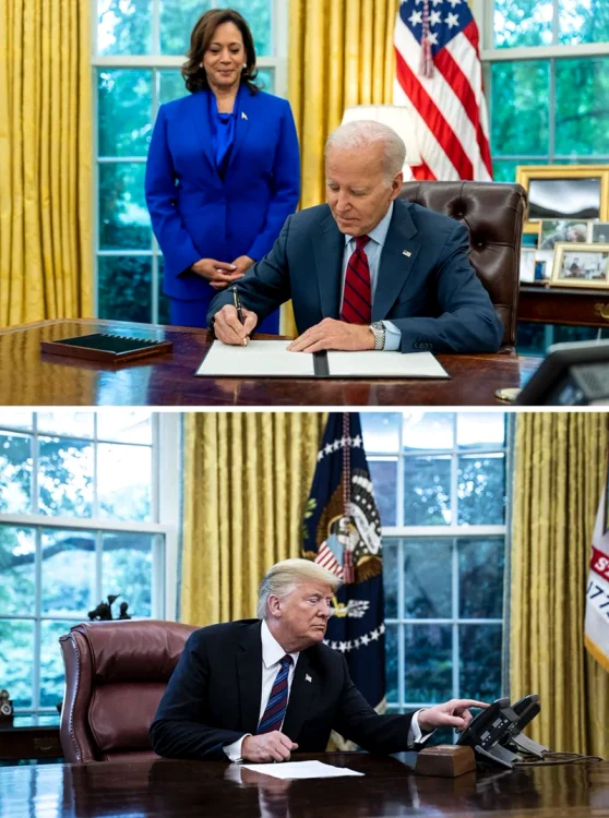 Kamala Harris a devenit vicepreședinte după ce Trump a pierdut în fața lui Biden FOTO via BBC