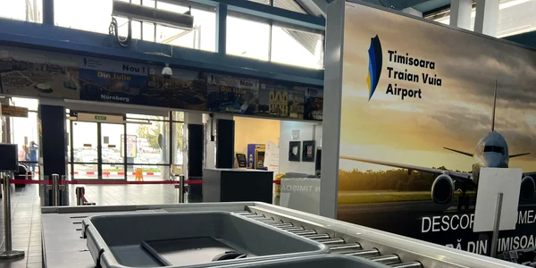 Control de securitate pe Aeroportul Timișoara FOTO AIT