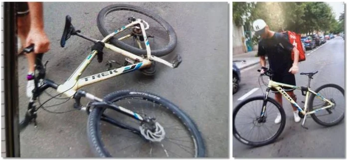 Biciclistul este căutat de poliție FOTO: Opinia Timișoarei