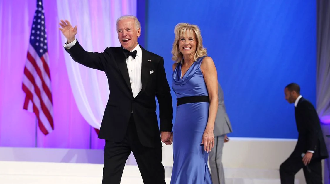 Jill Biden alături de soțul ei, Joe Biden, președintele Statelor Unite