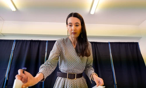 Clotilde Armand la vot. FOTO Inquam Photos / Saul Pop