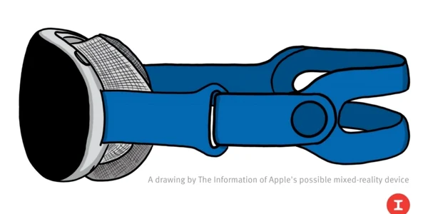 Casca de VR Apple foto via The Information
