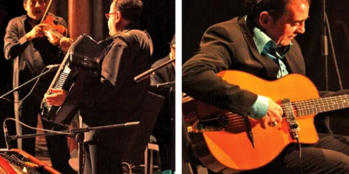 Richard Galliano (acordeon),Costel Niţescu (vioară) şi Tchavolo Schmitt (chitară)  