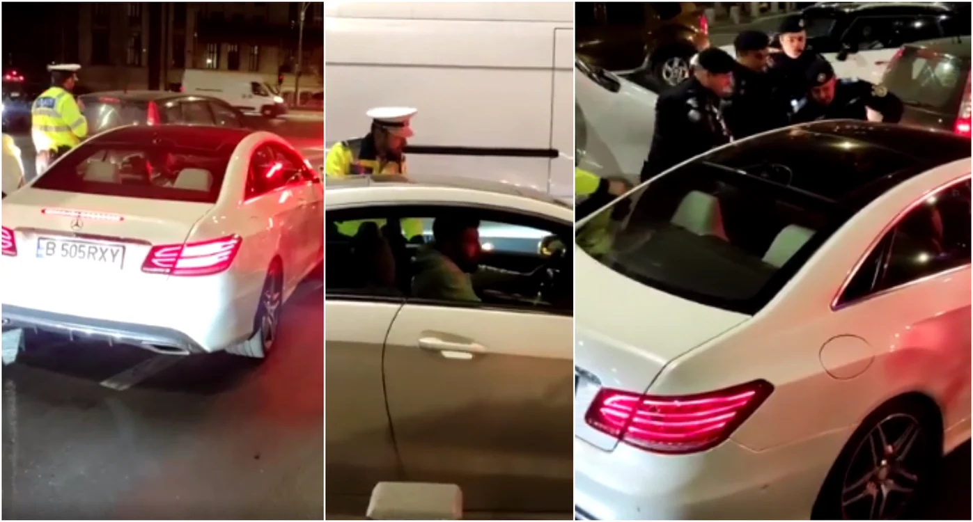 Șoferul care a fugit de Poliție în sectorul 4, București FOTO captură video 