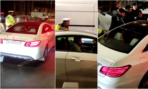 Șofer fuge de Poliție în sectorul 4 Bucuresti FOTO captură video