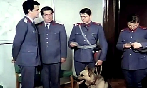 Sebastian Papaiani, cu Iurie Darie şi Toma Caragiu într unul din filmele "BD" jpeg