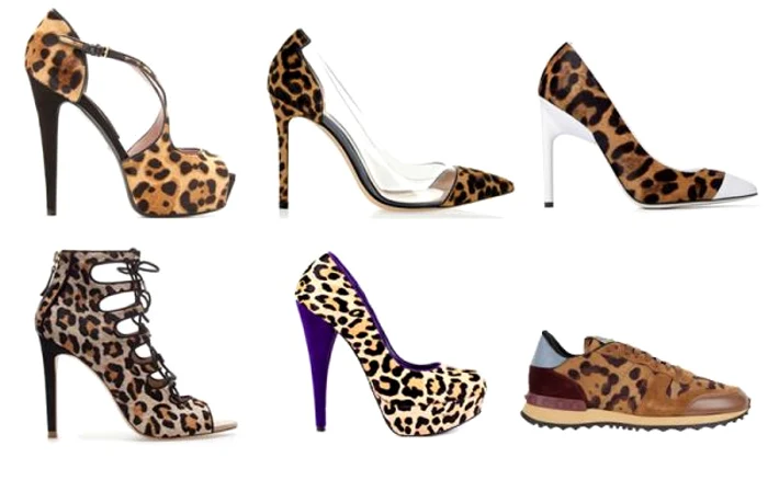Încălţămintea în printuri leopard este extrem de versatilă şi poate fi asortată unei ţinute office, casual sau elegante