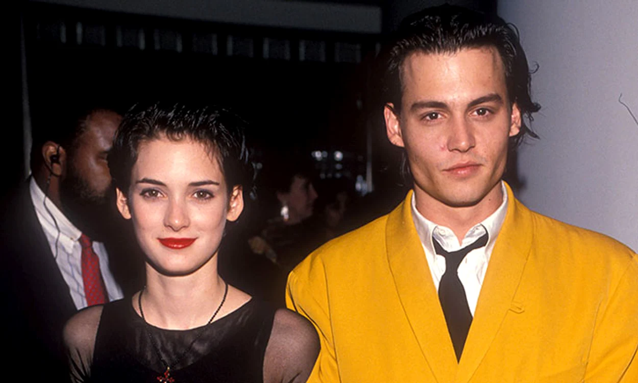 Winona Ryder şi Johnny Depp. Foto arhivă